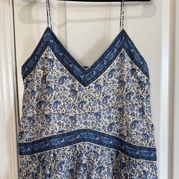 NWT Abercrombie & Fitch Blue and Cream Mini Dress / G27 - Picture 2 of 7
